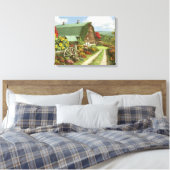 Alan Giana "Stilte van de vallei" Canvas Print (Insitu (Slaapkamer))