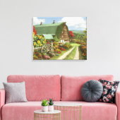 Alan Giana "Stilte van de vallei" Canvas Print (Insitu (Woonkamer))