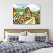 Alan Giana "Stilte van de vallei" Canvas Print (Insitu (Slaapkamer))