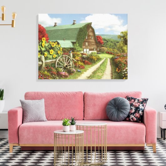 Alan Giana "Stilte van de vallei" Canvas Print (Insitu (Woonkamer))