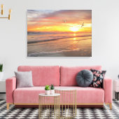 Alan Giana "Sunrise Shore" Canvas Print (Insitu (Woonkamer))