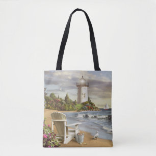 Alan Giana "The Perfect Place" over de hele Canvas Tote Bag