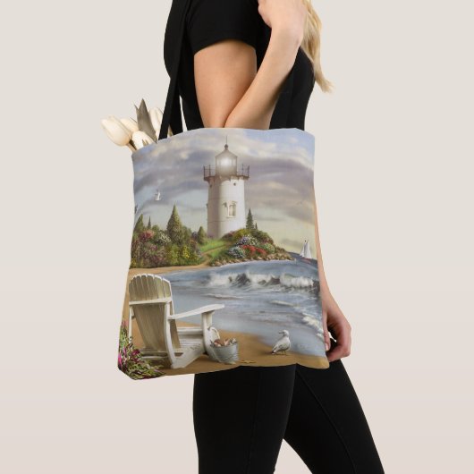 Alan Giana "The Perfect Place" over de hele Canvas Tote Bag (Dichtbij)