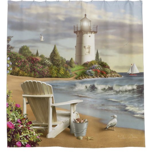 Alan Giana "The Perfect Place" Shower Curtain Douchegordijn (Voorkant)