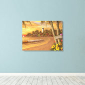 Alan Giana "Tropical Love" Canvas Print (Insitu (Houten vloer))