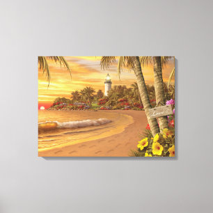 Alan Giana "Tropical Love Canvas Print