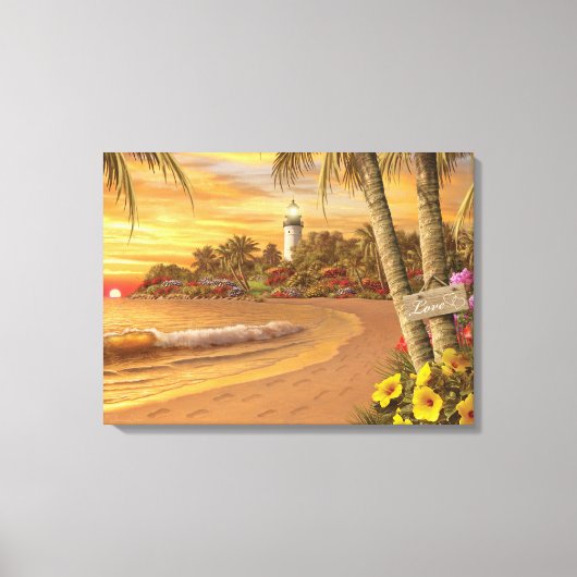 Alan Giana "Tropical Love" Canvas Print (Voorkant)