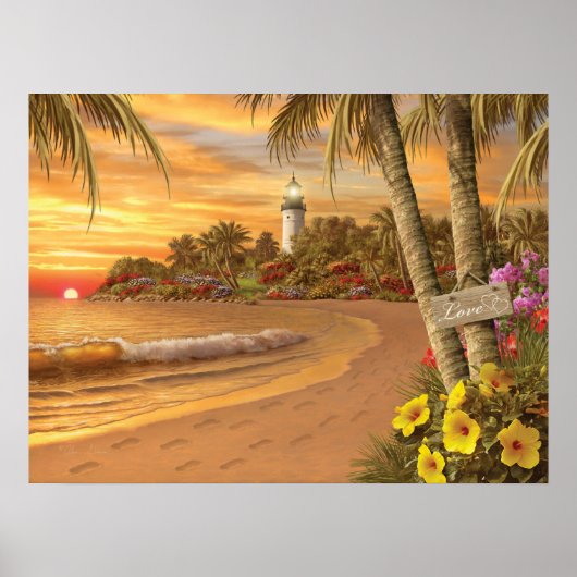 Alan Giana "Tropical Love" Poster (Voorkant)