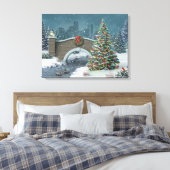 Alan Giana "Vrede voor een moment" Canvas Print (Insitu (Slaapkamer))