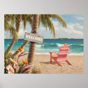 Alan Giana "Welcome to Paradise" Poster