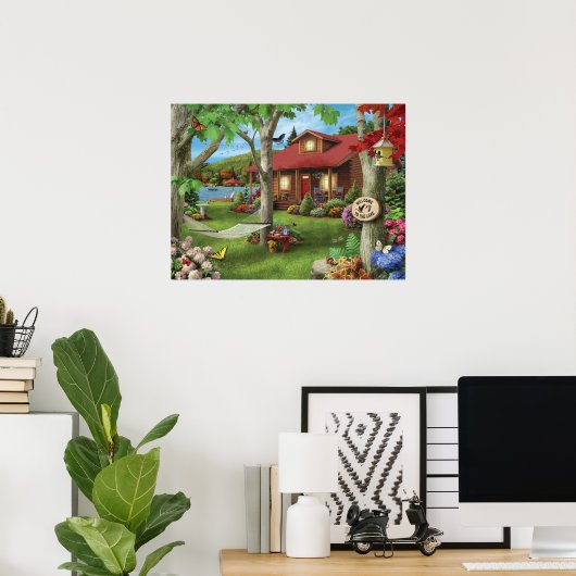 Alan Giana "Welcome to the Lake" Poster (Thuiskantoor)