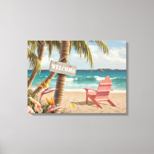 Alan Giana "Welkom in het paradijs" Canvas Print
