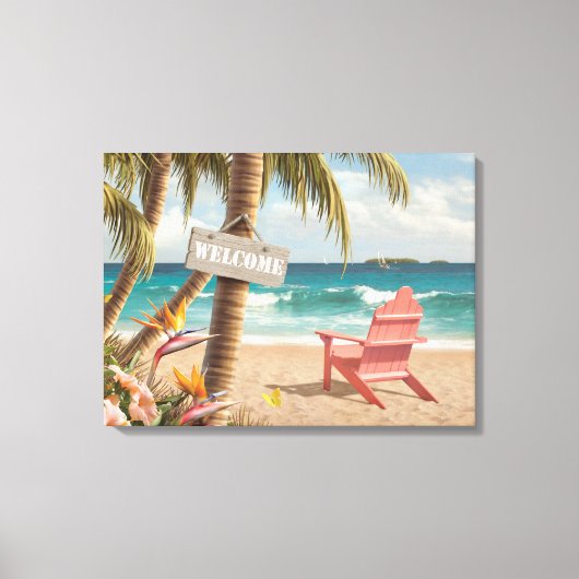 Alan Giana "Welkom in het paradijs" Canvas Print (Voorkant)