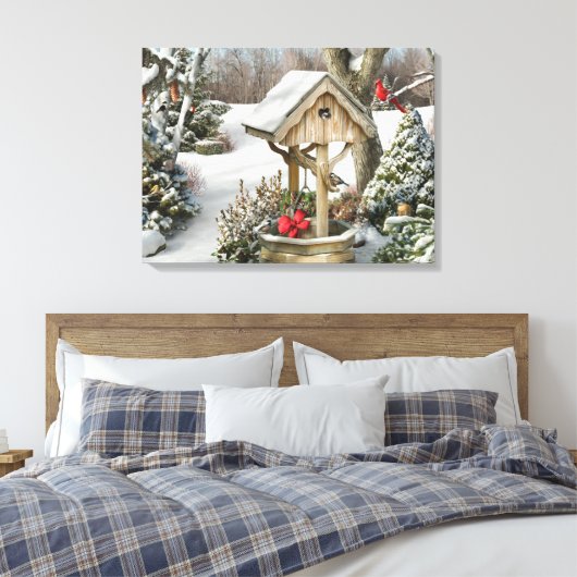 Alan Giana "Winter Wishes" Canvas Print (Insitu (Slaapkamer))