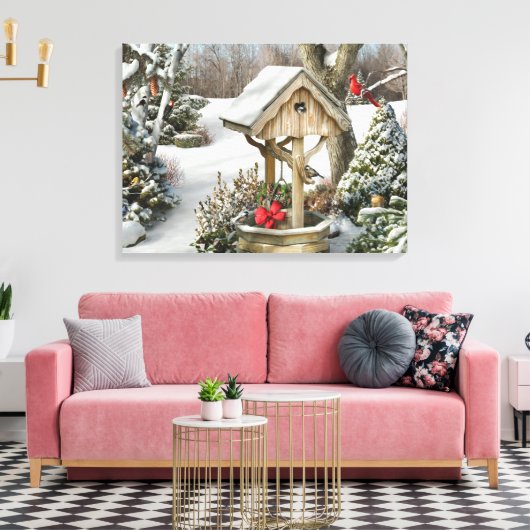 Alan Giana "Winter Wishes" Canvas Print (Insitu (Woonkamer))