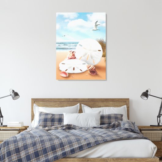 Alan Giana "Zand Dollars" Canvas Print (Insitu (Slaapkamer))