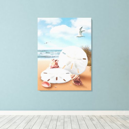 Alan Giana "Zand Dollars" Canvas Print (Insitu (Houten vloer))