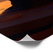 Alan kijkt naar meditatie Print, waardevol Poster  (Hoek)