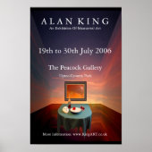 Alan King - Peacock Exhibition Poster (Voorkant)