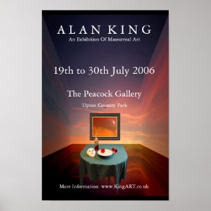 Alan King - Peacock Exhibition Poster
