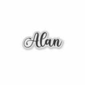 Alan Name - Handgeschreven kalligrafie Sticker (Voorkant)