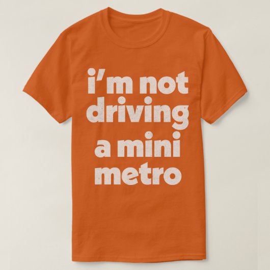 Alan Partridge Mini Metro Quote T-shirt (Design voorkant)