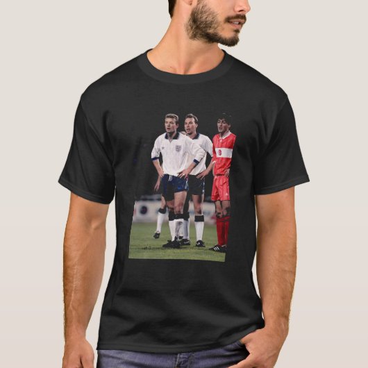 Alan Shearer Engeland / Turkije WK-kwalificatiewed T-shirt (Voorkant)