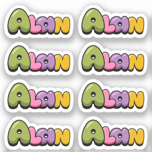 Alan Sticker (Voorkant)