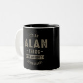 Alan Thing Tweekleurige Koffiemok (Voorkant links)