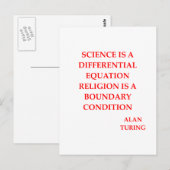 alan TURING quote Briefkaart (Voorkant / Achterkant)