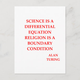 alan TURING quote Briefkaart