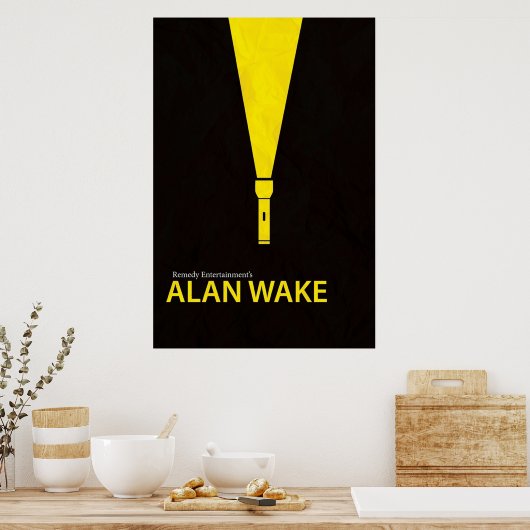 Alan Wake Minimal Poster (Keuken)