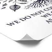 Alan Watts Bladeren van het Leven - Mystieke boom  Poster (Hoek)