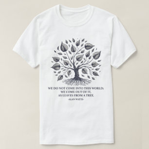 Alan Watts Bladeren van het Leven - Mystieke boom  T-shirt