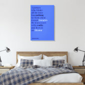 Alan Watts citaat over denken Canvas Afdruk (Insitu (Slaapkamer))