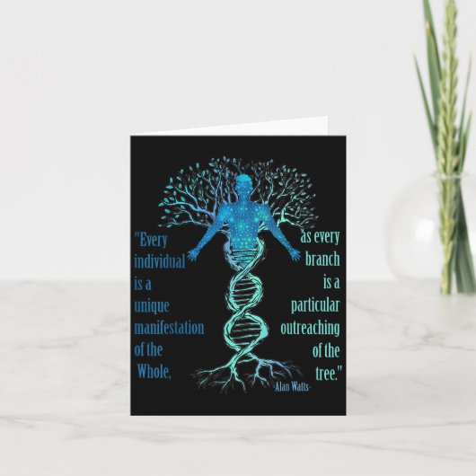 Alan Watts citeert de boom van het leven Kaart (Voorkant)