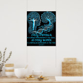 Alan Watts citeert ieder individu: De boom van het Poster (Keuken)