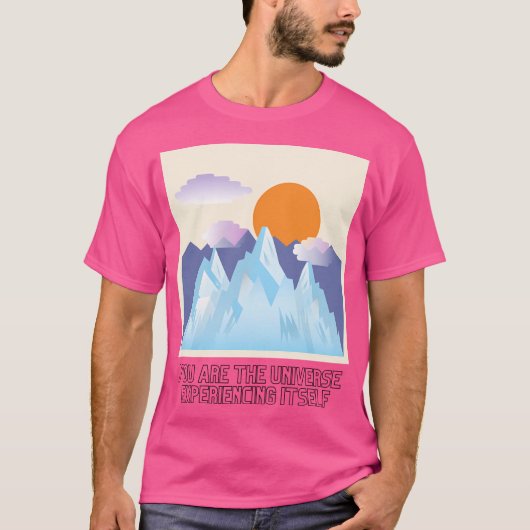 Alan Watts citeert je als het universum T-shirt (Voorkant)