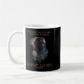 Alan Watts citeert Time Illusion Klok Kosmische Ge Koffiemok (Links)