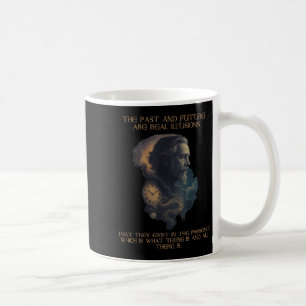 Alan Watts citeert Time Illusion Klok Kosmische Ge Koffiemok