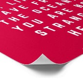 Alan Watts je bent niet naar deze wereld gekomen. Poster (Hoek)