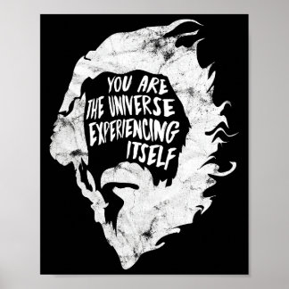 Alan Watts jij bent de alleenspreker. Poster