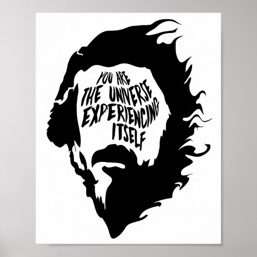 Alan Watts jij bent de alleenspreker. Poster (Voorkant)