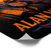 Alan Watts lacht met de psychedelische kunst van G Poster (Hoek)