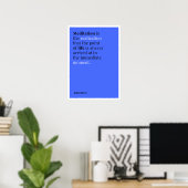 Alan Watts Meditatie Quote Poster (Thuiskantoor)