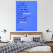 Alan Watts over het denken Canvas Afdruk (Insitu (Slaapkamer))