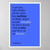 Alan Watts over het denken Poster (Voorkant)