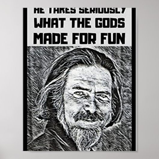 Alan Watts Poster (Voorkant)