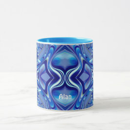 ALAN ~ Zany 3D Fractal ~ Schaduwen van Blauwe Mok