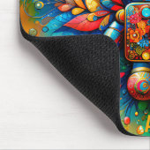 ALAN ~ Zany ROBOT Christmas Muismat (Hoek)